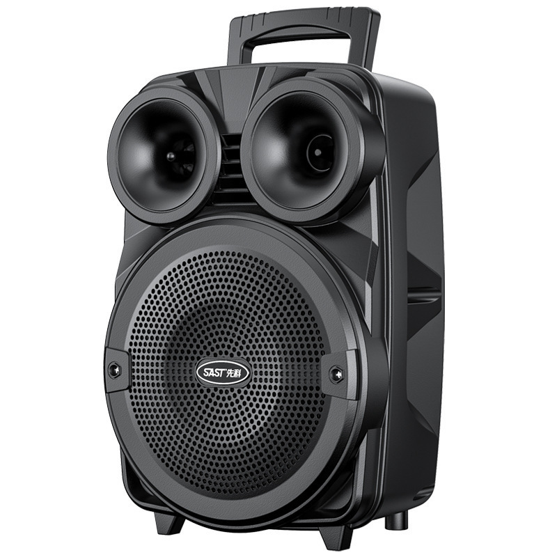 Xianke SAST V98 屋外スクエアダンスポータブルオーディオ 8inch モバイルポータブルワイヤレスマイク Bluetooth|undefined
