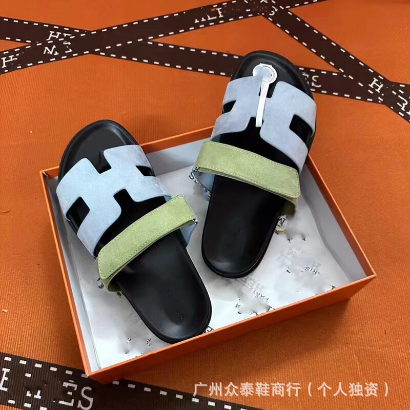 外贸专供h拖鞋2025新款魔术贴夏季女士运功休闲百搭二舅拖凉拖鞋|undefined