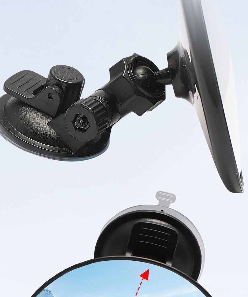 Suction Cup Electric Vehicle Reflector Three-Wheeler Interior Rearview Mirror Rear Baby Observation Suction Cup Reversing Mirror Universal
