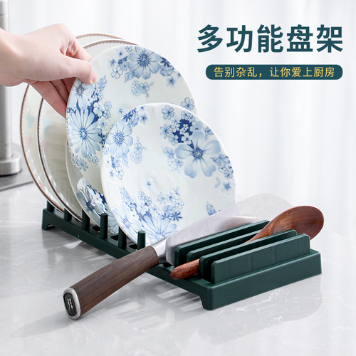 Home Kitchen Bowl Plate Rack Cutting Board Pot Lid Stand Dish Drying Rack Plate Utensil Organizer Storage Stand