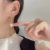 L144 Sweet Love Ушная проволока с кисточками, длинная Москитная пластина для благовоний, зажим для ушей без отверстий для ушей, женские роскошные легкие серьги высокого класса, серьги