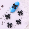 Resin for manicure with butterfly with bow for nails, bow tie, universal accessory, three dimensional decorations, simple and elegant design