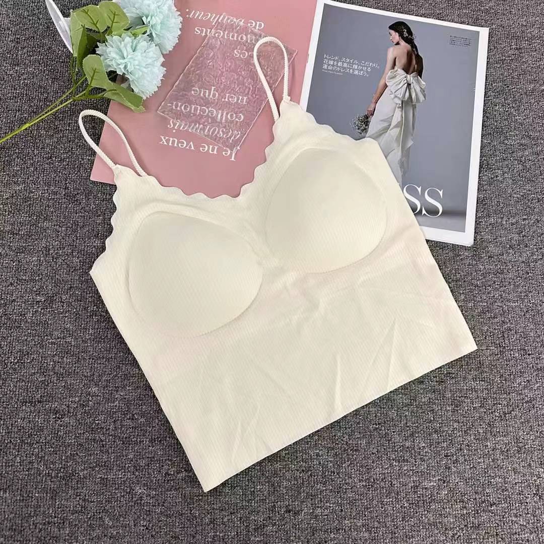 Nueva taza fija sin marcas de alta calidad chaleco de dama sin anillo de acero bra de yoga ropa interior deportiva mujer al por mayor