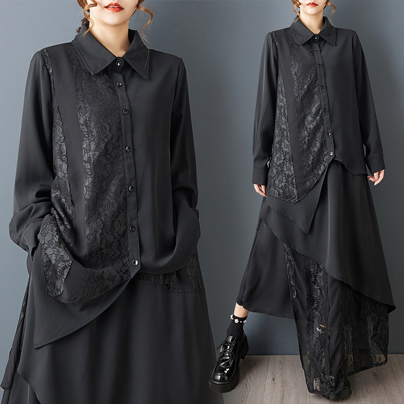 Spring design fashionable lace shirt