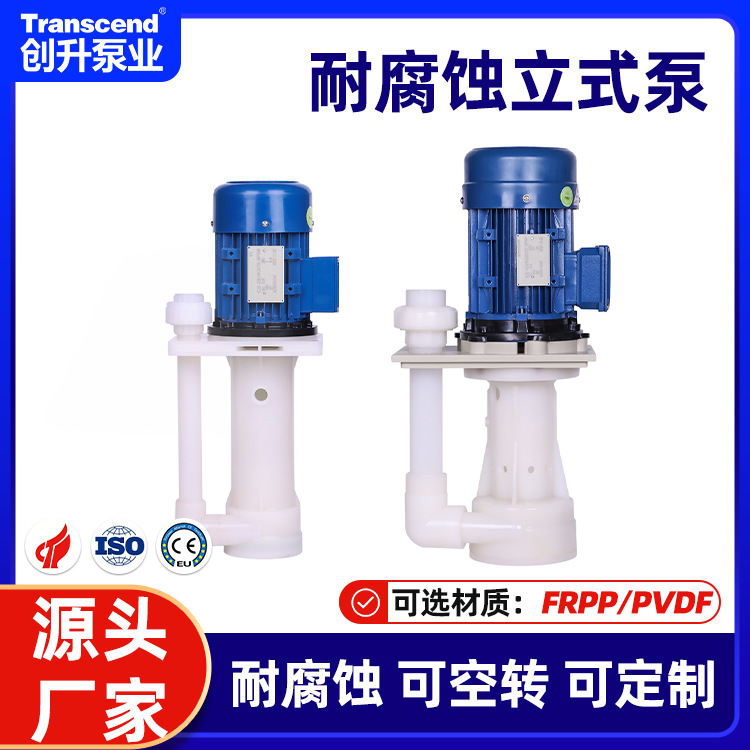 贵金属电镀液槽专用立式液下泵 耐腐蚀耐酸碱可空转立式液下泵