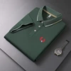 Army green embroidery red