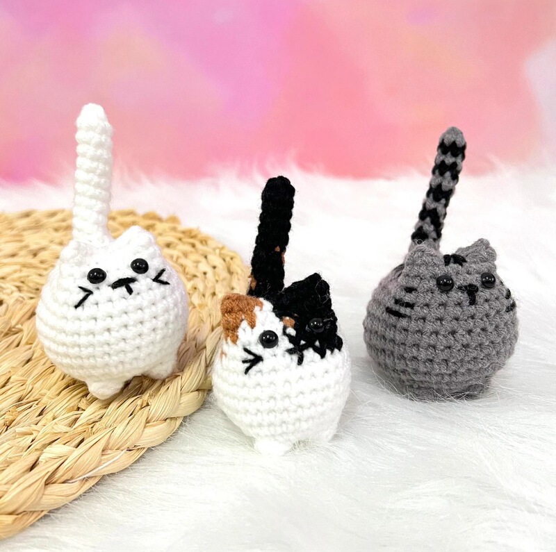 クロスボーダー新品Handmade Mini Crochet Cute Kittenミニかぎ針かわいい子猫|undefined