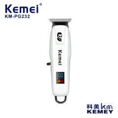 Kemei クロスボーダーヘアカットミニポータブル LCD スマートデジタルディスプレイバリカンプロフェッショナル電気バリカン KM-PG232