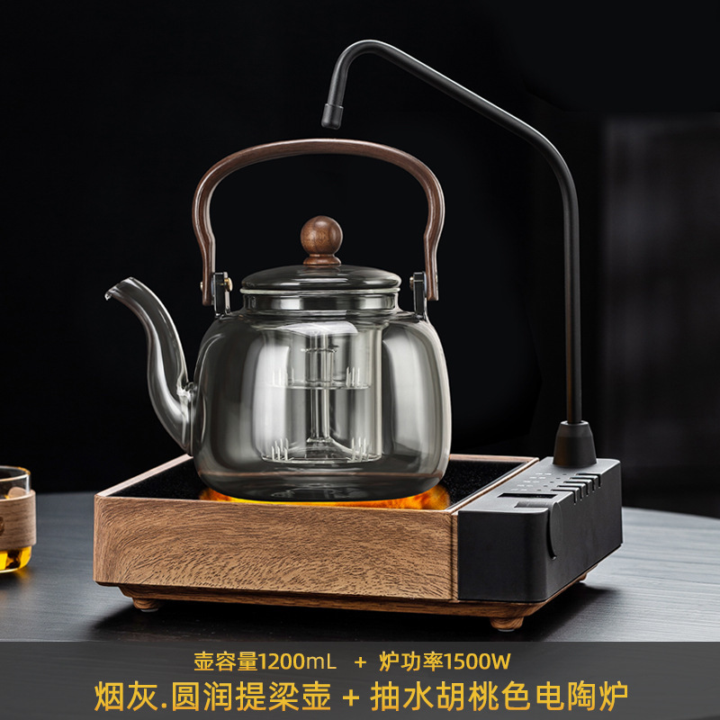 新商品の揚水一体電気陶炉で茶器を煮ます。|undefined