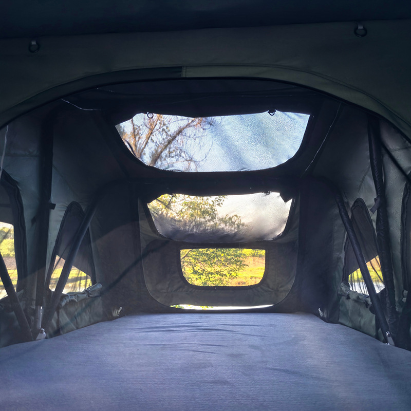Soft-Top Car Roof Tent with Backrest, One-Touch Storage and Folding, Car-Mounted Camping Gear, Outdoor Rain-Proof Camping Essential