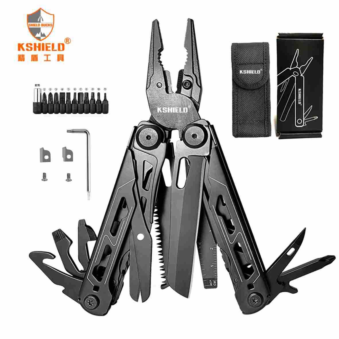 KSHIELD多功能工具钳户外多功能折叠钳子求生工具跨境28合一钳子