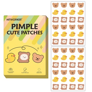 Cross-Border Supply of Hydrocolloid Acne Patches with Cartoon Design for Makeup, Light and Breathable 48/120Pcs