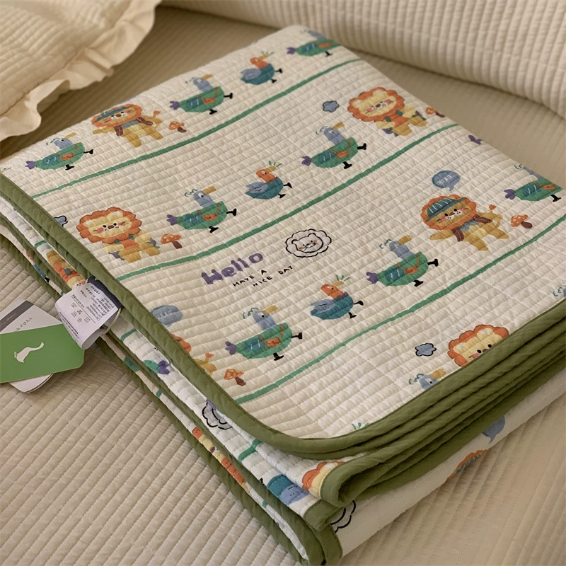Детская кроватка из хлопка, простыня с рисунком, 1,5 м