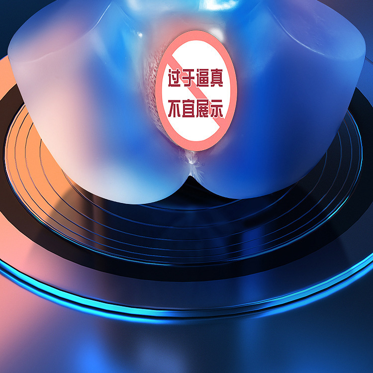 Transparent Half-Body TPE Masturbator with Super Tight Inverted Mold Texture — detail image 2