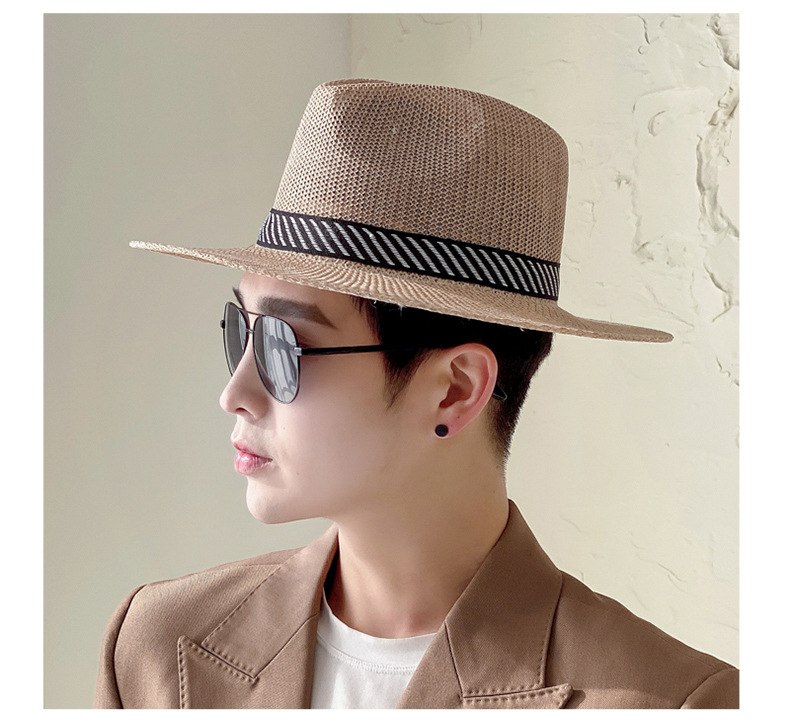 2024 Classic Men's and Women's Straw Hat Outdoor Mountaineering Hat Spring/summer Sunshade and UV Protection Hat Big Eaves Fishing Casual Cool Hat_voghion.com