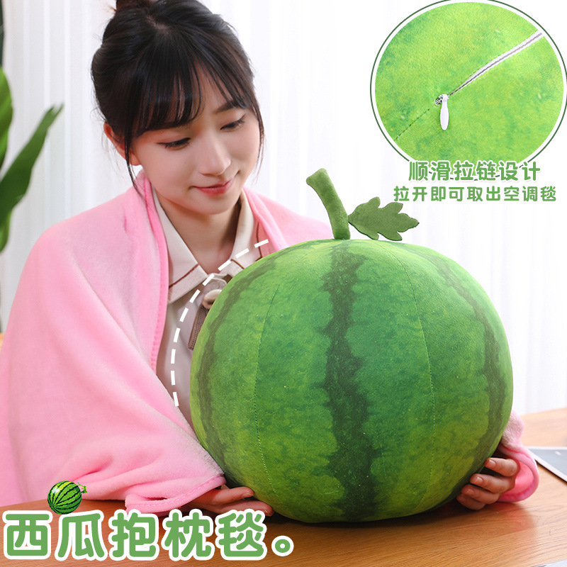 Simulación sandía almohada juguetes de peluche muñecas esféricas muñecas niños fruta props creativos regalos para niñas