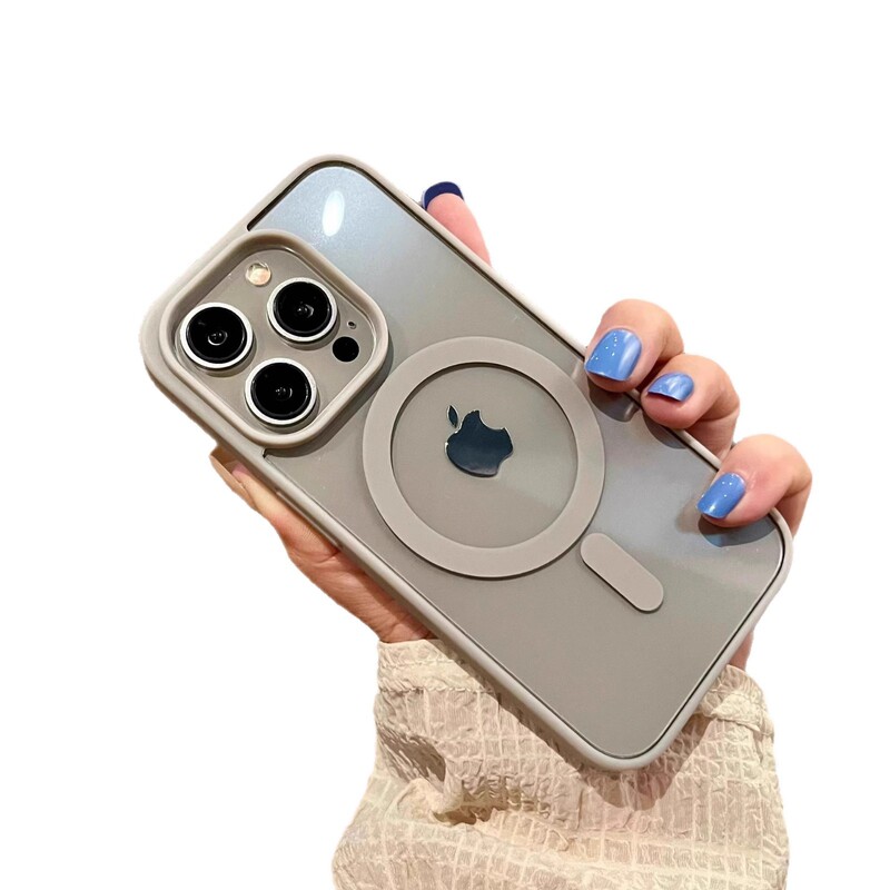 适用iPhone17手机壳亚克力磁吸苹果16马卡龙硅胶透明15promax硬套|undefined