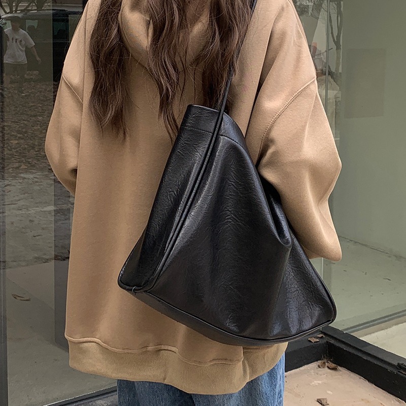 Neu Weiche Leder Große Kapazität Tote für frauen Tasche Handheld, Einzigartiges Design, Eine Schulter Unterarm Tasche, Klasse_voghion.com
