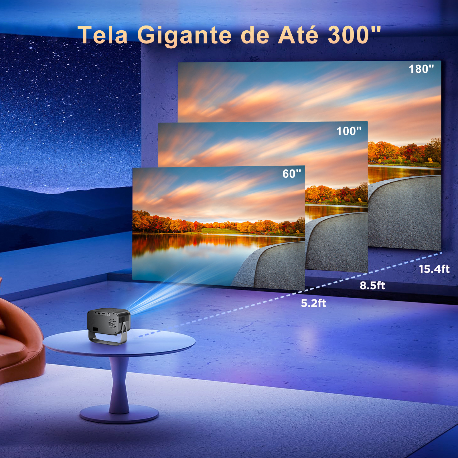 P28B Android HD proyector portátil 360 grados giratorio con soporte de oficina en el hogar proyector transfronterizo Y