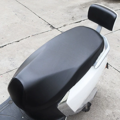 Vehicle High Stretch Leather Seat – Electric car cushion - s-size-black-elastic-leather-black