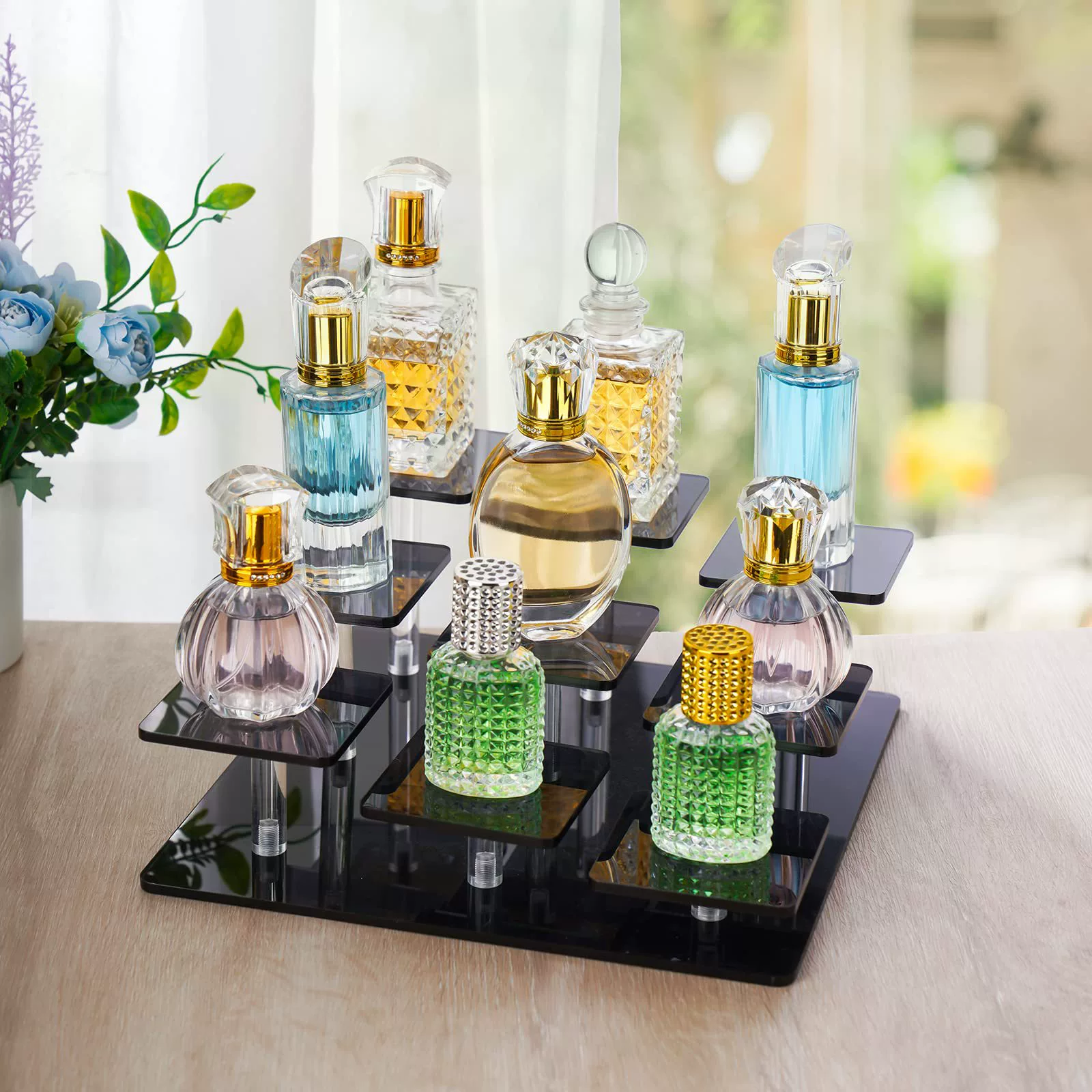 Прозрачный акриловый лестничный стенд для дисплея квадратная ручная коробка Blind Box Bubble Mart для хранения торта Десерт стеллаж