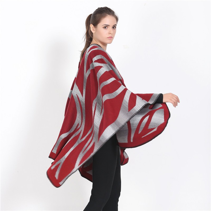 Europa y América damas camuflaje gradiente imitación de cachemira bifurcación alargada gruesa chal Amazon capa de venta caliente
