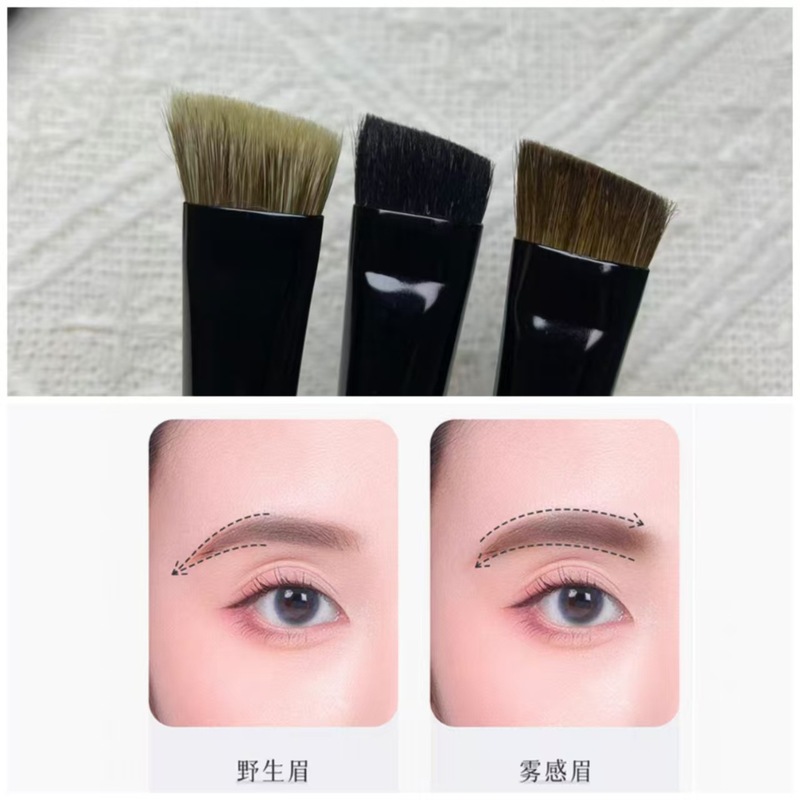 大号斜角眉刷眉粉刷野生眉填色刷动物毛一字眉自然雾眉沧州化妆刷|undefined