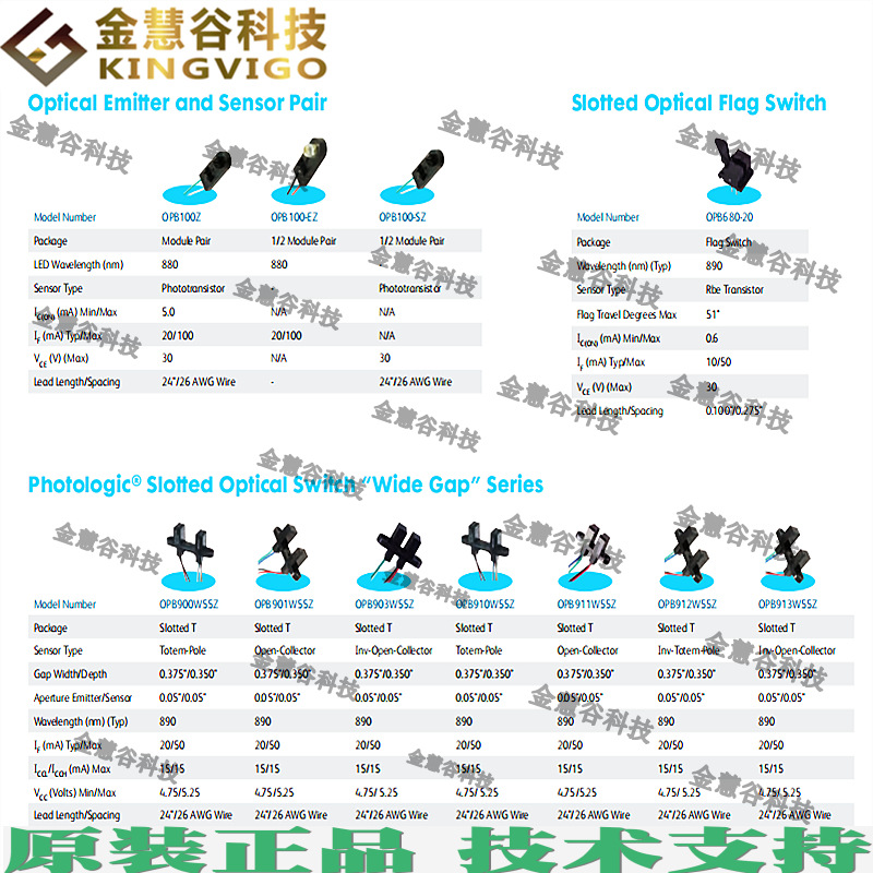 OP550A Optek / TT 液位传感器 凹槽型光学传感器 全新原装