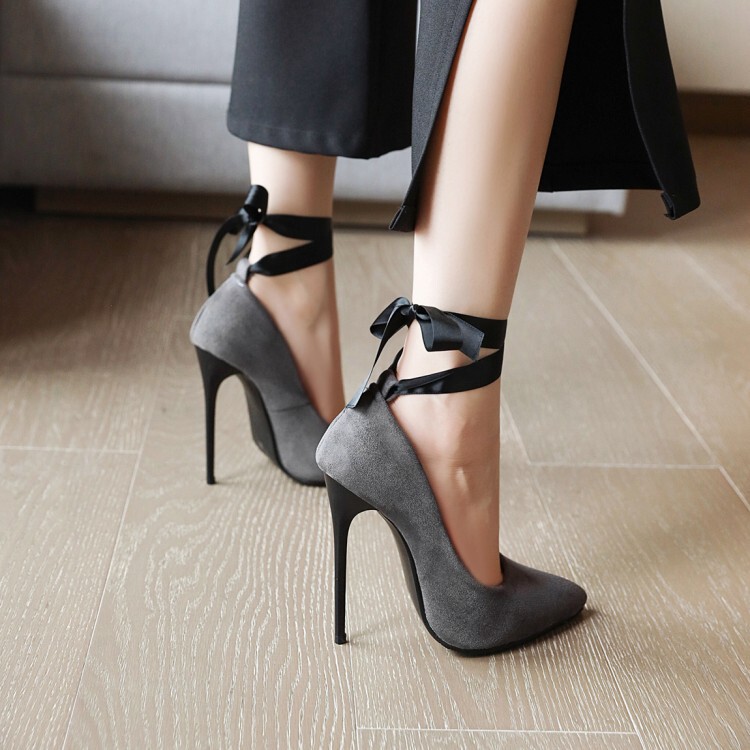 202222 new wish cross-border foreign trade large size 40-48 high-heeled women's shoes shallow mouth pointed thin heel strap single