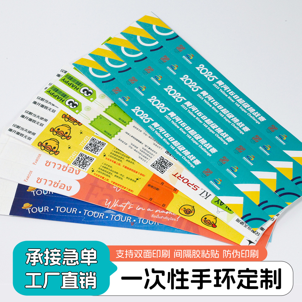 Disposable children's bracelet for amusement parks