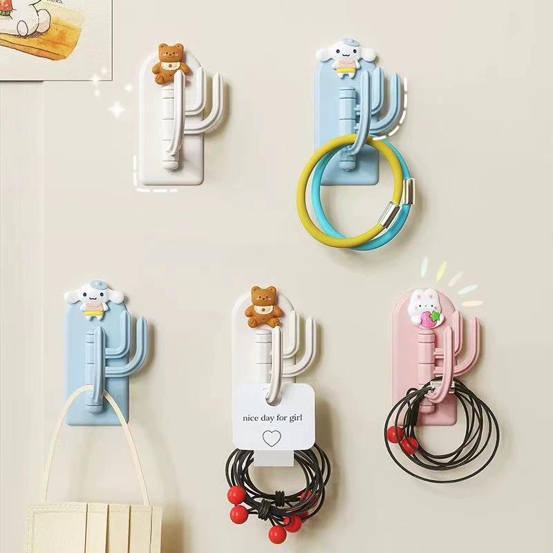 Креативный мультяшный треугольный крючок милый студенческое общежитие без перфорации бесшовный липкий крючок настенная дверь подвесной крючок для ключей