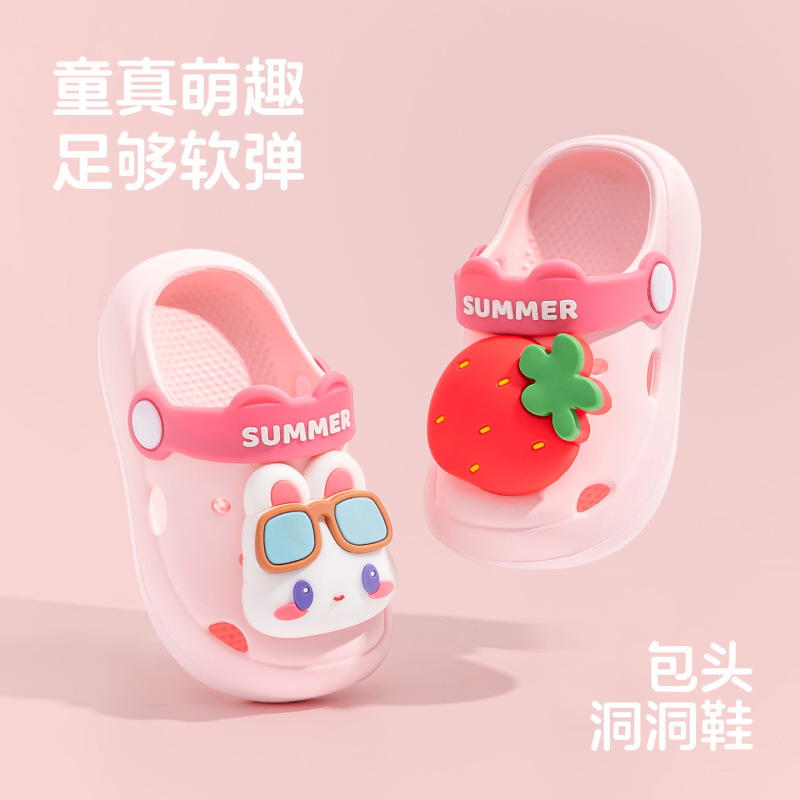 Children's Croc Shoes Cartoon Rabbit Soft Sole Non-Slip Home Slippers for Boys and Girls, Outdoor Wear for Kids and Toddlers Children's Croc Shoes Cartoon Rabbit Soft Sole Non-Slip Home Slippers for Boys and Girls, Outdoor Wear for Kids and Toddlers