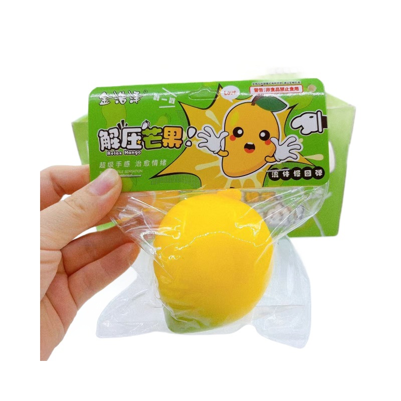Simulación de alimentos juegos creativos mango fluido pellizco pellizco juguete descompresión diversión descompresión Diy supermercado juguete lote
