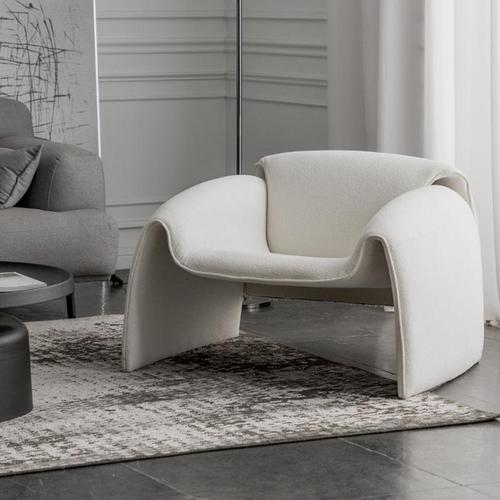 Nordic Lamb Wool Single Sofa Chair Household Bedroom Lazy Sofa Clothing Store Beauty Salon Leisure Back Support Chair