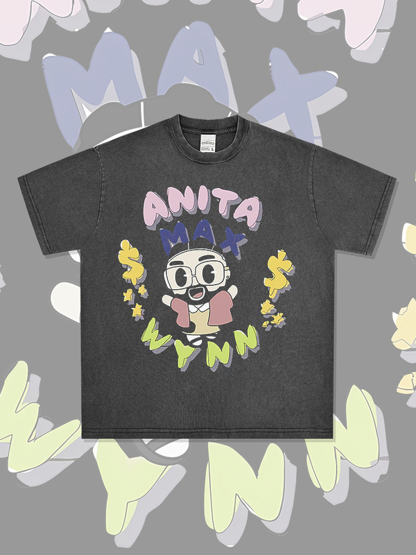 Cross-Border American Retro Hip-Hop Drake Duck Print Short-Sleeved T-Shirt High Street Versatile Heavy Round Neck Hooded Sweatshirt