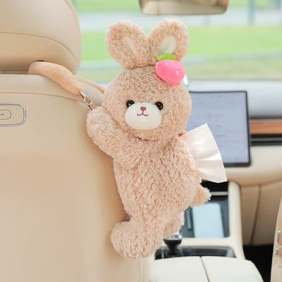 Car seat back tissue box, Car tissue box/set - by-strawberry-rabbit-hanging-tissue-box