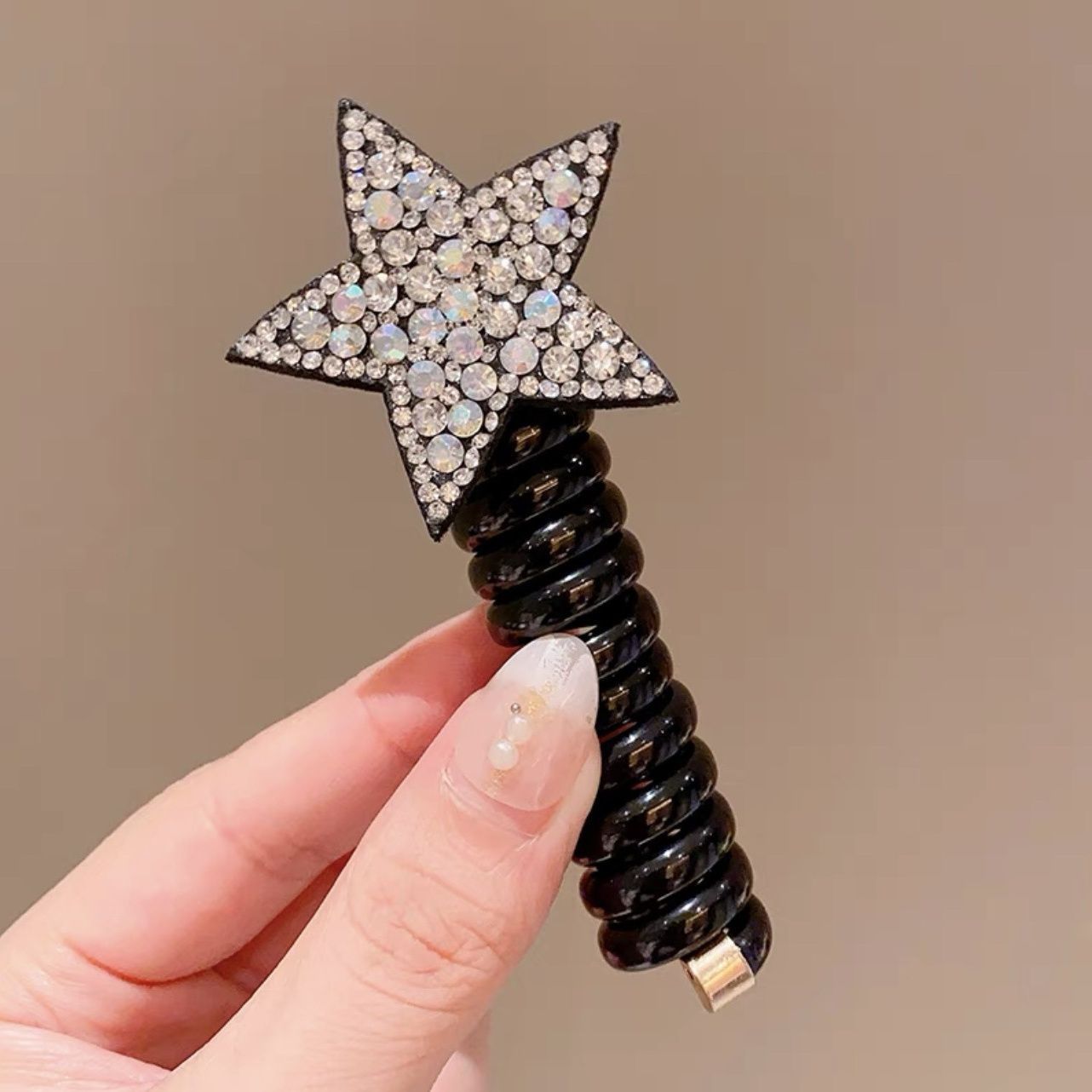 Cabina telefónica bucle de cabello in adorable esmerizado para estudiantes de la escuela primaria cabello de caballo anillo de goma morandi antideslizante