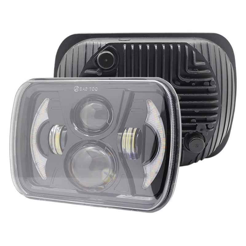 Cruz-frontera dedicada para Wrangler coche LED faro 7 pulgadas cuadrado camión Faro de vehículo todoterreno faro