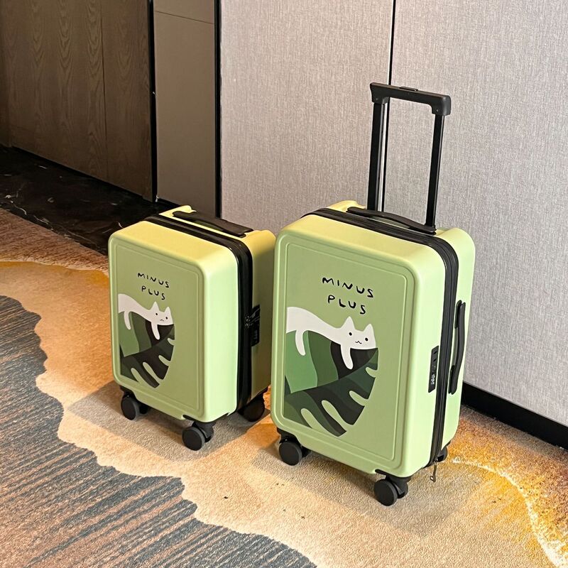 Luggage Suitcase 20inch Small Lightweight Boarding Case Japanese Cartoon Children's Student Password Travel Trolley Suitcase Luggage