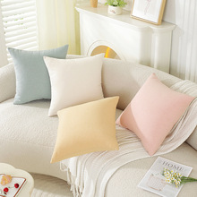 日式棉麻高级感抱枕简约现代办公室腰枕靠垫床头靠枕正方形靠垫套