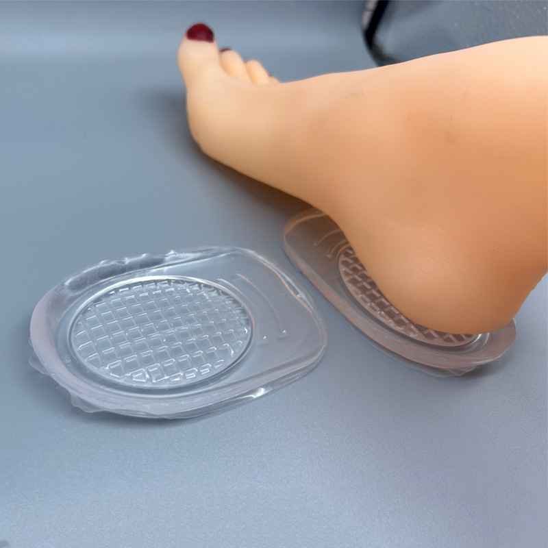 柔软鞋垫男女后足跟半垫自粘鞋垫减震 隐形半垫双密度后跟垫批发