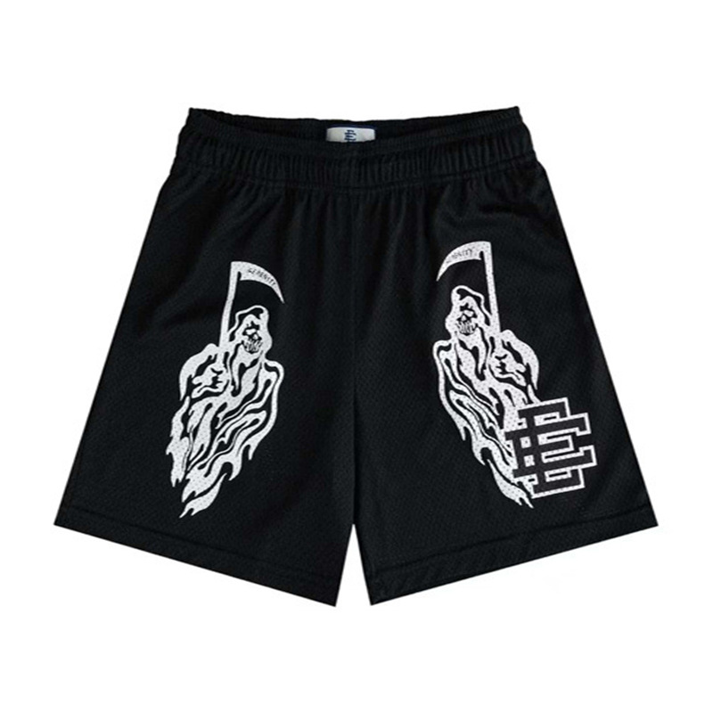 Eric Emanuel EE Pantalones cortos de malla para hombres y mujeres, pantalones de baloncesto deportivo de cuatro puntos