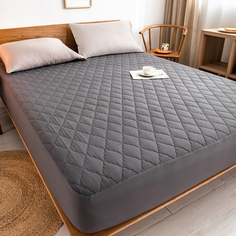 Cama de algodón impermeable clase A transfronteriza amazon cama de cama lavable en máquina cubierta de colchón de color sólido cama de comercio exterior cama de cama