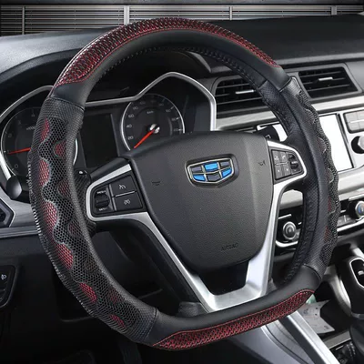 of models] car steering wheel Steering wheel cover - d-type-3d-honeycomb-handle-cover-black-and-red
