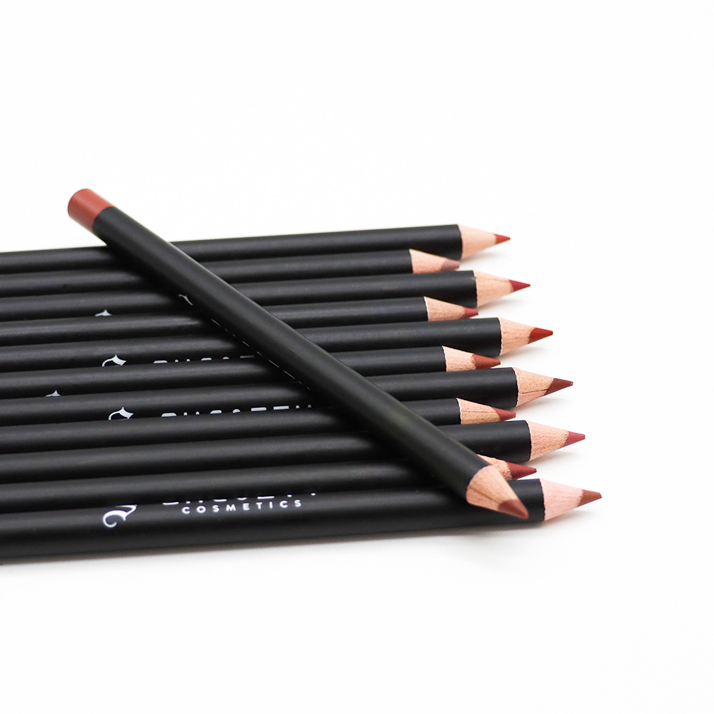 European and American cross-border beauty multi-color lipstick lip pens that do not fade, double-headed pink lip liner pens, wholesale of foreign trade cosmetics undefined