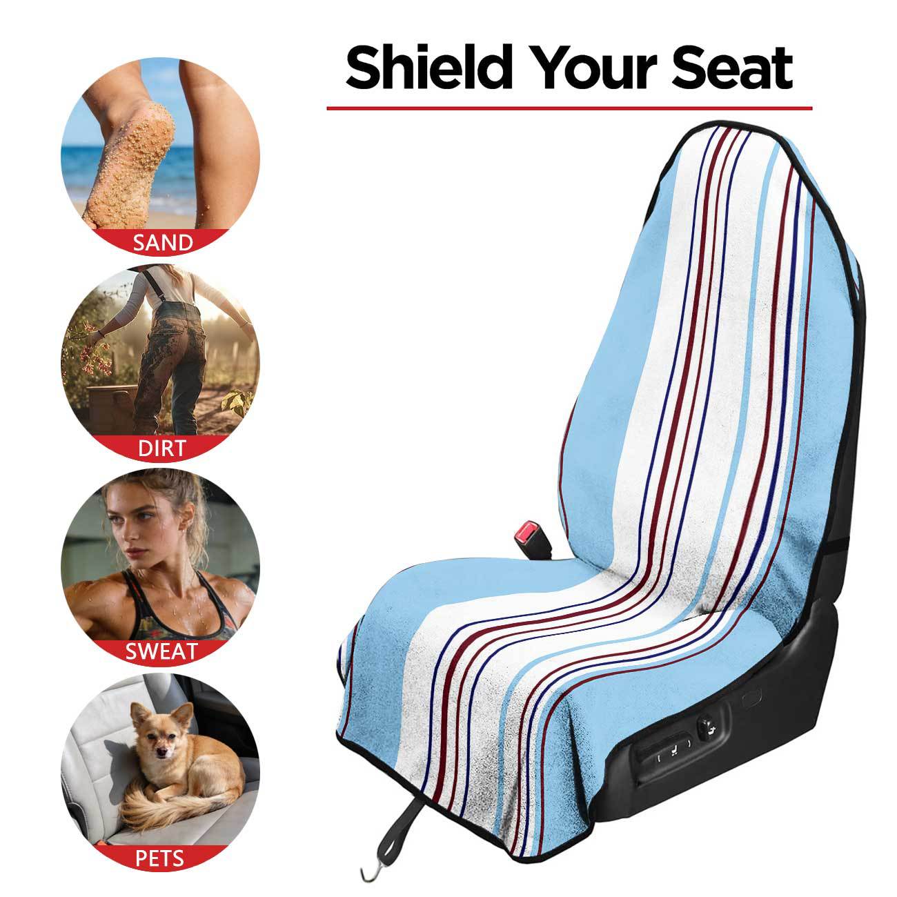 Car seat towel cover for front seats, suitable for gym and exercise, universal for all seasons, car use 171
