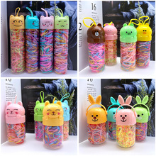 发绳源一次性发圈儿童皮筋1桶发饰头饰地摊货品筋元2表情元店七彩