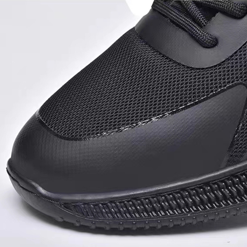 Men's shoes Summer 2023 New mesh breathable men's sports shoes Summer lightweight trend casual black shoes Men