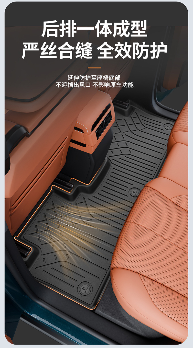 Suitable for Fang Cheng Bao Titanium 7, Titanium 3, and Leopard 5 Flash Charging Version Vehicles, All-Weather Tpe Car Floor Mats and Trunk Mats