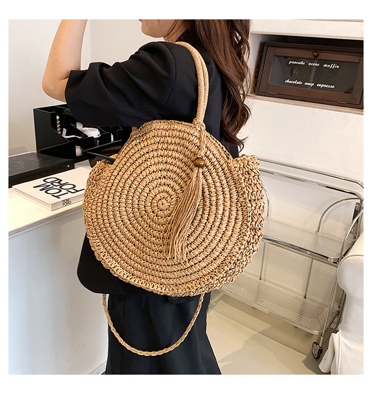 Women's 2022 New Fashion Summer Portable Woven Crossbody Straw Bag display picture 3